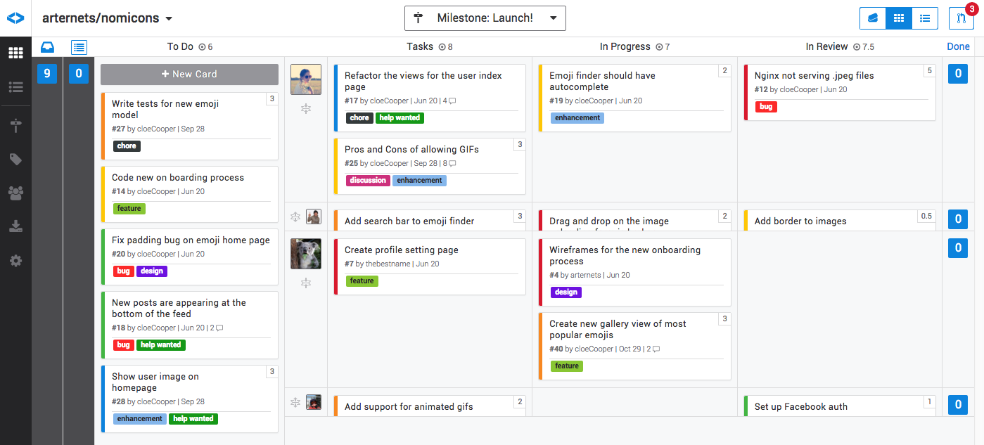 Collapsible user rows