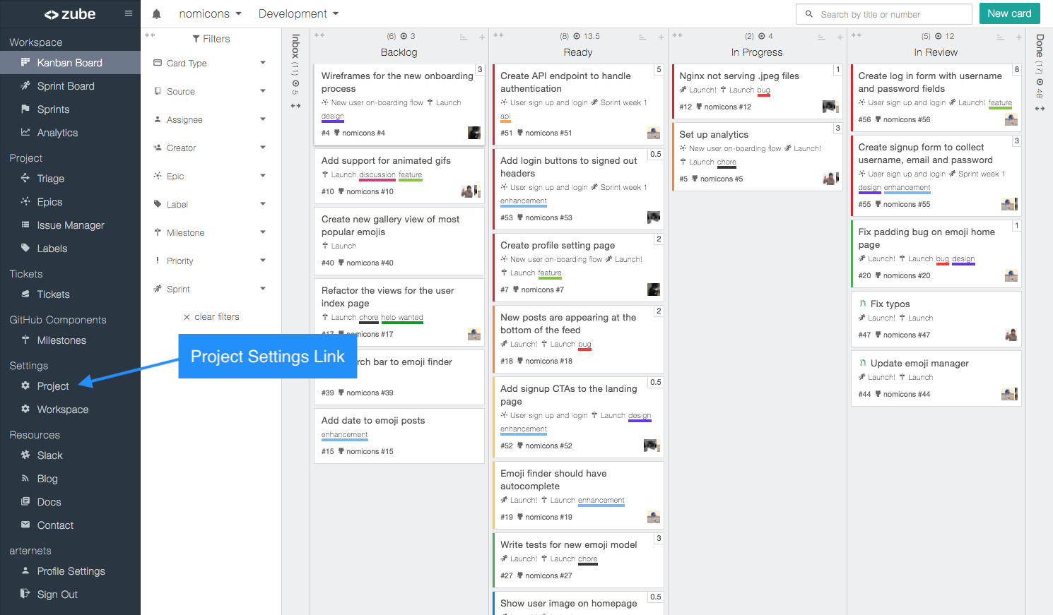 Zube Docs Slack Integration Guide