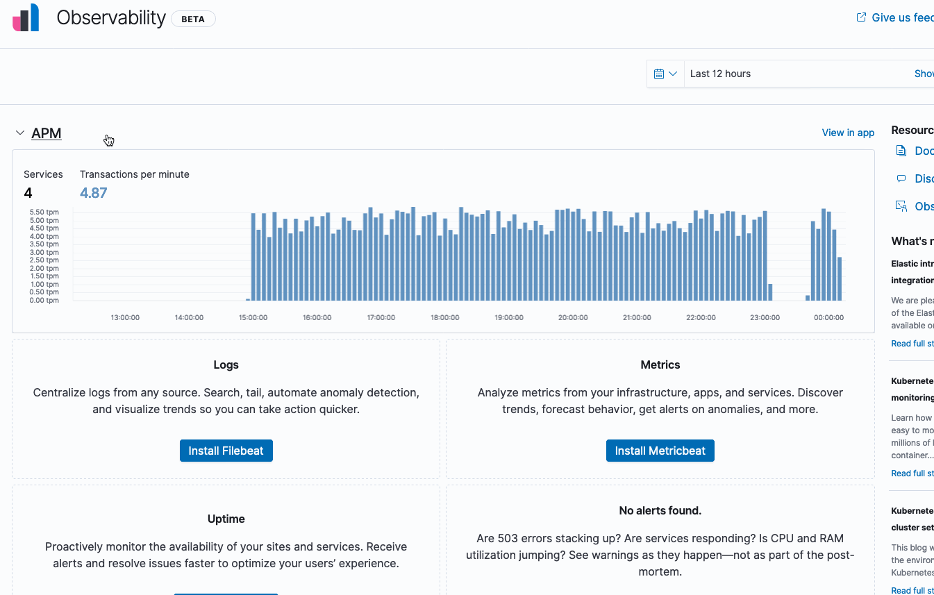 Observabilty overview APM section doesn't fully collapse · Issue #74217 ...